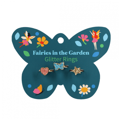Fairies In The Garden Glitter Rings