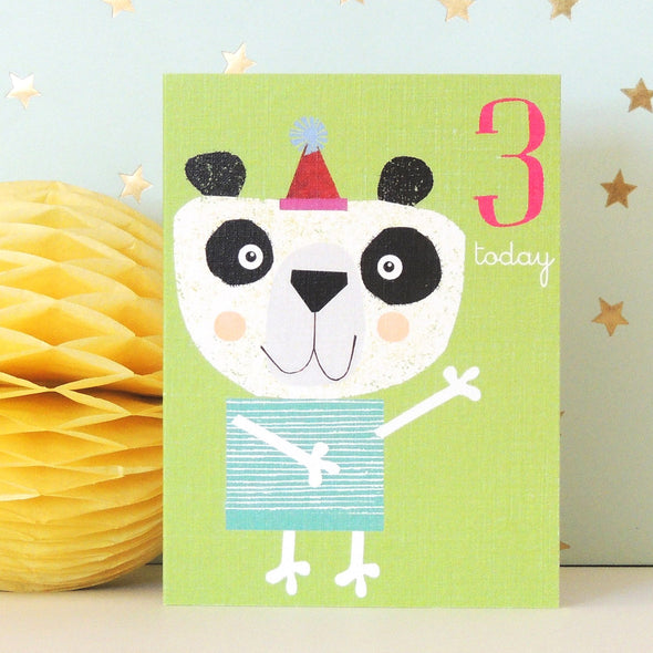 Mini Age 3 Panda Card