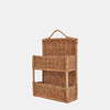 The perfect accessory for parent or child, this beautiful rattan hanging  shelf from Olli Ella is a must have item for your home. The handwoven shelf features two tiers with deep storage shelves, perfect for putting away your favourite items! Hanging on its own, this shelving unit is just perfect. Dottie and Bee - Olney, Buckinghamshire