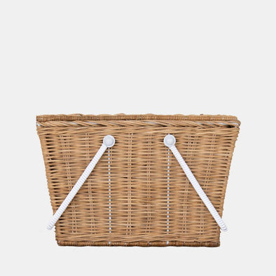 The perfect accessory for parent and child, this beautiful rattan picnic basket from Olli Ella is a must have item for imaginative playtime. The handwoven basket is the perfect accessory for your child to store their favourite playtime items. With a flippable lid, the basket doubles up as a place for your groceries. Dottie and Bee - Olney, Buckinghamshire