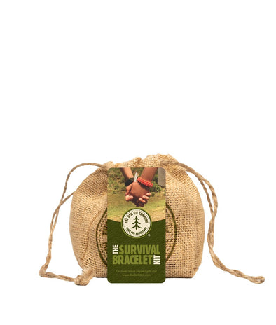 The survival bracelet kit from Den Kit Co, features a 2x 3m of paracords, in olive and orange - Also comes with a detailed instruction guide on how to make the bracelet - make your woodland adventures super fun and safe! Recommended for children aged 6+. Dottie and Bee - Olney, Buckinghamshire 